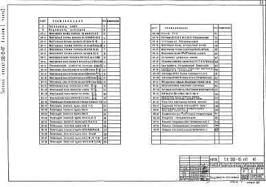 Состав фльбома. Типовой проект 262-12-167Альбом 1 Конструктивные чертежи Часть 2