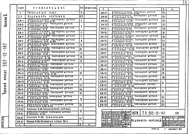 Состав фльбома. Типовой проект 262-12-167Альбом 2 Изделия заводского изготовления