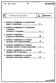 Состав фльбома. Типовой проект 416-7-130Альбом 4 Заказные спецификации