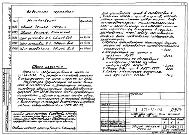 Состав фльбома. Типовой проект 264-13-118Альбом 8 Автоматизация сантехустройств. Задание заводу на изготовление щитов