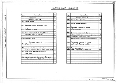 Состав фльбома. Типовой проект 264-14-23с.87Альбом 3 Электрооборудование. Электроосвещение. Автоматика и КИП