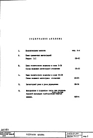 Состав фльбома. Типовой проект 1-515-142/9МЧасть 2/0 Раздел 1/0 Отопление и вентиляция подземной части здания . Альбом С-011