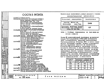 Состав фльбома. Типовой проект 252-3-16Альбом 1 Общая часть