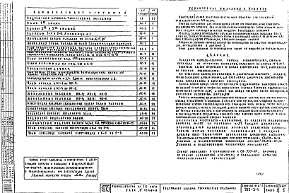 Состав фльбома. Типовой проект 252-3-16Альбом 3-2 Архитектурно-строительные чертежи выше отметки 0.0.Блок Б-столовая