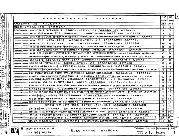 Состав фльбома. Типовой проект 252-3-16Альбом 5-2 Изделия заводского изготовления . Железобетонные и гипсобетонные изделия