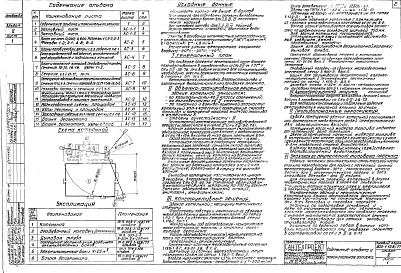 Состав фльбома. Типовой проект 903-1-128/77Альбом 2 Архитектурно-строительная часть