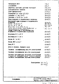 Состав фльбома. Типовой проект VI-52Часть 1/АС Раздел 1.0.1 Архитектурно-строительные чертежи подземной части здания