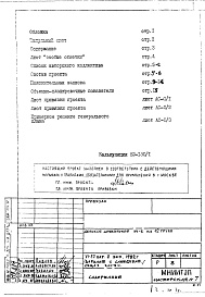 Состав фльбома. Типовой проект VI-52Общая часть