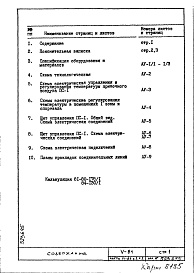 Состав фльбома. Типовой проект V-81Часть 6/АУ Раздел 1.Х.1 Автоматика сантехустройств 