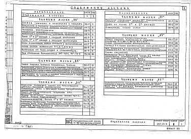 Состав фльбома. Типовой проект 264-24-6Альбом 2 Санитарно-технические, электротехнические чертежи, радио и связь, пожарно-охранная сигнализация