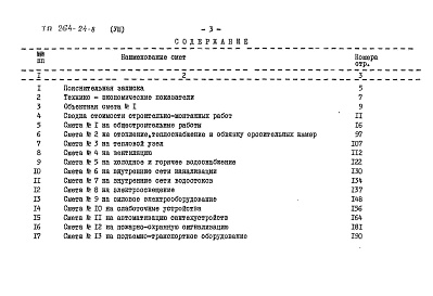 Состав фльбома. Типовой проект 264-24-8Альбом 7 Сметы