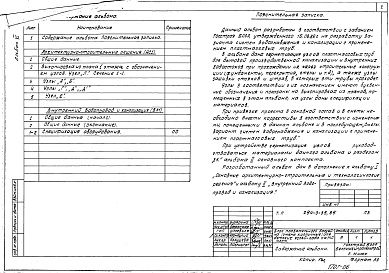 Состав фльбома. Типовой проект 294-3-35.85Альбом 6 Вариант системы водоснабжения и канализации с применением пластиковых труб