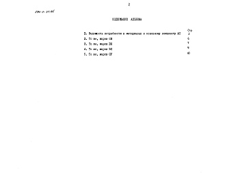 Состав фльбома. Типовой проект 294-3-37.85Альбом 4 Ведомости потребности в материалах