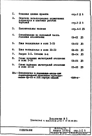 Состав фльбома. Типовой проект И-522А/78Часть 2-ОВ Раздел 1/0 Отопление и вентиляция. Подземная часть  здания (с конвекторами "комфорт" теплоноситель 95-70С). Дополнение 5