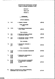 Состав фльбома. Типовой проект IX-16-17Часть 1/0 Раздел 2 Архитектурно-строительные чертежи узлов и деталей подземной части здания