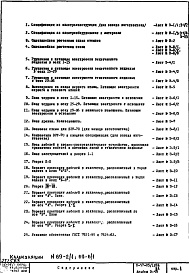 Состав фльбома. Типовой проект II-57-05/12мюАЧасть 4 Раздел 1 Электрооборудование Альбом Э-15