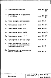 Состав фльбома. Типовой проект II-57-07/12МАЧасть 7 Пожарная сигнализация