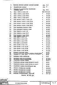 Состав фльбома. Типовой проект II-57-07/12ЮАЧасть 1 Раздел 1/1-12 Архитектурно-строительные чертежи Монтажные чертежи надземной части здания