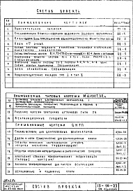 Состав фльбома. Типовой проект IX-16-23Часть 2 Отопление и вентиляция