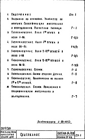 Состав фльбома. Типовой проект 1605АМ-04/12юЧасть 3 Раздел 1/1-12Г Водоснабжение, канализация, водостоки, газоснабжение. Чертежи газоснабжения по надземной части здания (вариант с цокольными вводами газопровода). Альбом СГ-6Ц