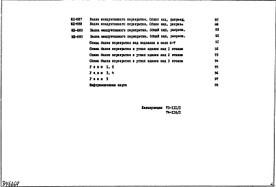 Состав фльбома. Типовой проект IX-25-1НА-237-02 Рабочие чертежи металлических изделий для универсального магазина