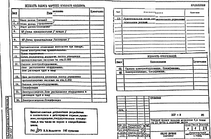 Состав фльбома. Типовой проект XIV-2ЭО Электрооборудование