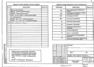 Состав фльбома. Типовой проект XIV-3ВК Водоснабжение, канализация, водостоки