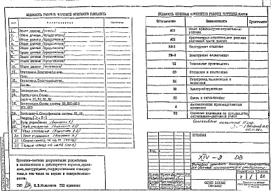 Состав фльбома. Типовой проект XIV-3ОВ Отопление и вентиляция