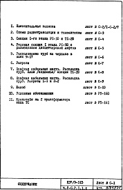 Состав фльбома. Типовой проект П37/9-515Часть 5-С Слаботочные устройства Раздел 1.1.1 