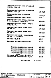 Состав фльбома. Типовой проект П40/9-515Часть 1-АС Архитектурно-строительные чертежи Раздел 1.1.1 Монтажные чертежи надземной части здания