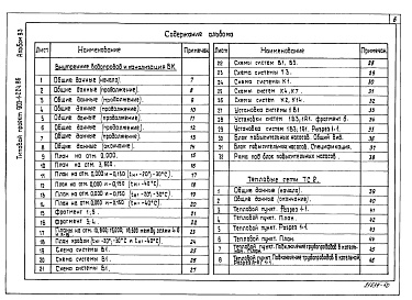 Состав фльбома. Типовой проект Альбом 9.3 Котельная. Водопровод и канализация. Тепловые сети.