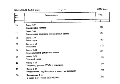 Состав фльбома. Типовой проект 903-1-209.84Альбом 8.1 Сметы. Котельная. Книга 2 (из т.п. 903-1-210.84)