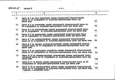 Состав фльбома. Типовой проект 264-22-15Альбом 3 Сметы