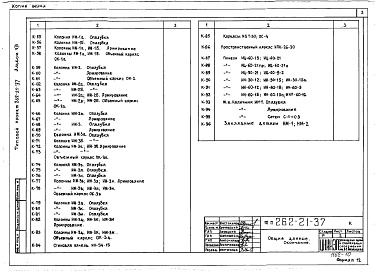Состав фльбома. Типовой проект 262-21-37Альбом 8 Изделия заводского изготовления
