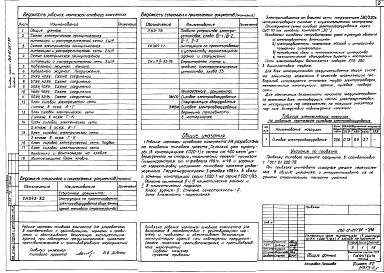 Состав фльбома. Типовой проект 262-12-267.86Альбом 5 Силовое электрооборудование