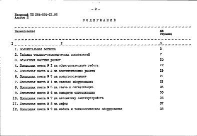 Состав фльбома. Типовой проект 264-024-12.86Альбом 2 Сметные расчеты