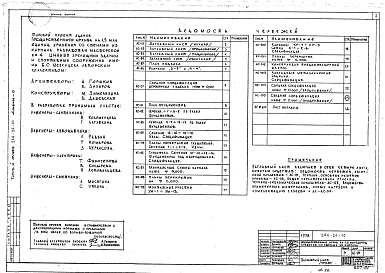 Состав фльбома. Типовой проект 264-24-10Альбом 0 Материалы для привязки и чертежи нулевого цикла работ