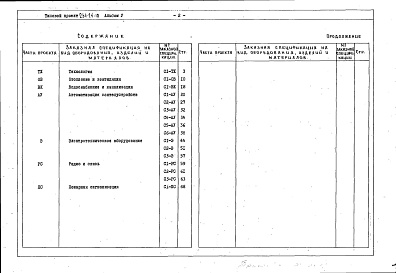 Состав фльбома. Типовой проект 264-24-10Альбом 5 Заказные спецификации