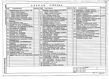 Состав фльбома. Типовой проект 264-22-21м.83Альбом 1 Материалы для привязки и чертежи нулевого цикла.  Архитектурно-строительные и технологические чертежи