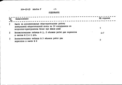 Состав фльбома. Типовой проект 264-22-15Альбом 6 Сметы, дополнительный альбом к мероприятиям, повышающим тепловую защиту здания