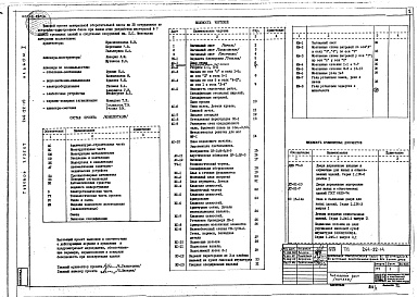 Состав фльбома. Типовой проект 264-22-14Альбом 1 Материалы для привязки, архитектурно-строительные чертежи, технологические чертежи, чертежи металлоконструкций