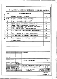 Состав фльбома. Типовой проект 264-20-90.86Альбом 8 Проектная документация на перевод помещений подвала под ПРУ