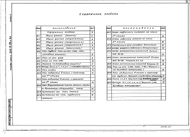 Состав фльбома. Типовой проект 264-13-133с.86Альбом 1 Архитектурно-строительные решения