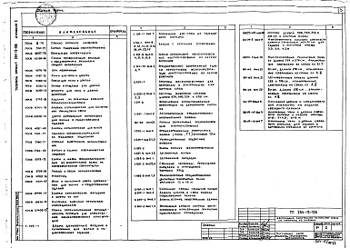 Состав фльбома. Типовой проект 264-13-106Альбом 1 Архитектурно-строительные, технологические чертежи и витражи