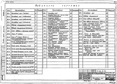 Состав фльбома. Типовой проект 264-13-101Альбом 2 Чертежи санитарно-технических систем, автоматизация сантехустройств, автоматическая пожарная сигнализация