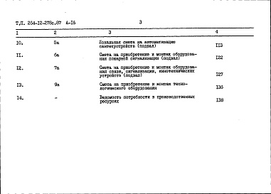 Состав фльбома. Типовой проект 264-12-278с.87Альбом 16 Сметы 