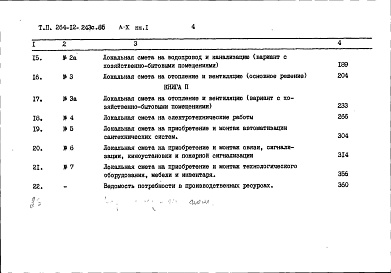 Состав фльбома. Типовой проект 264-12-243с.85Альбом 10 Сметы книга 1