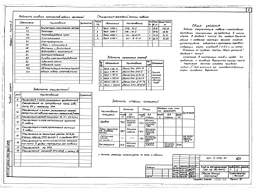 Состав фльбома. Типовой проект 264-12-238с.84Альбом 1 Вариант с подвалом. Архитектурно-строительные чертежи. Связь и сигнализация. Отопление и вентиляция. Водопровод и канализация. Электроснабжение Часть 2