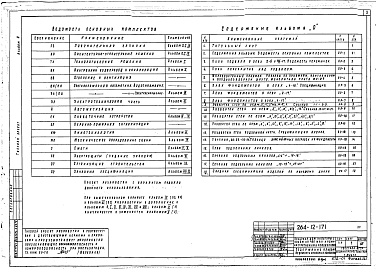 Состав фльбома. Типовой проект 264-12-171Альбом 0 Архитектурно-строительные чертежи ниже отм. 0.000