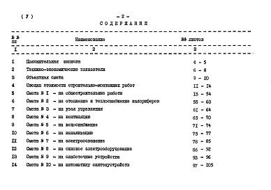 Состав фльбома. Типовой проект 262-15-31Альбом 5 Сметы